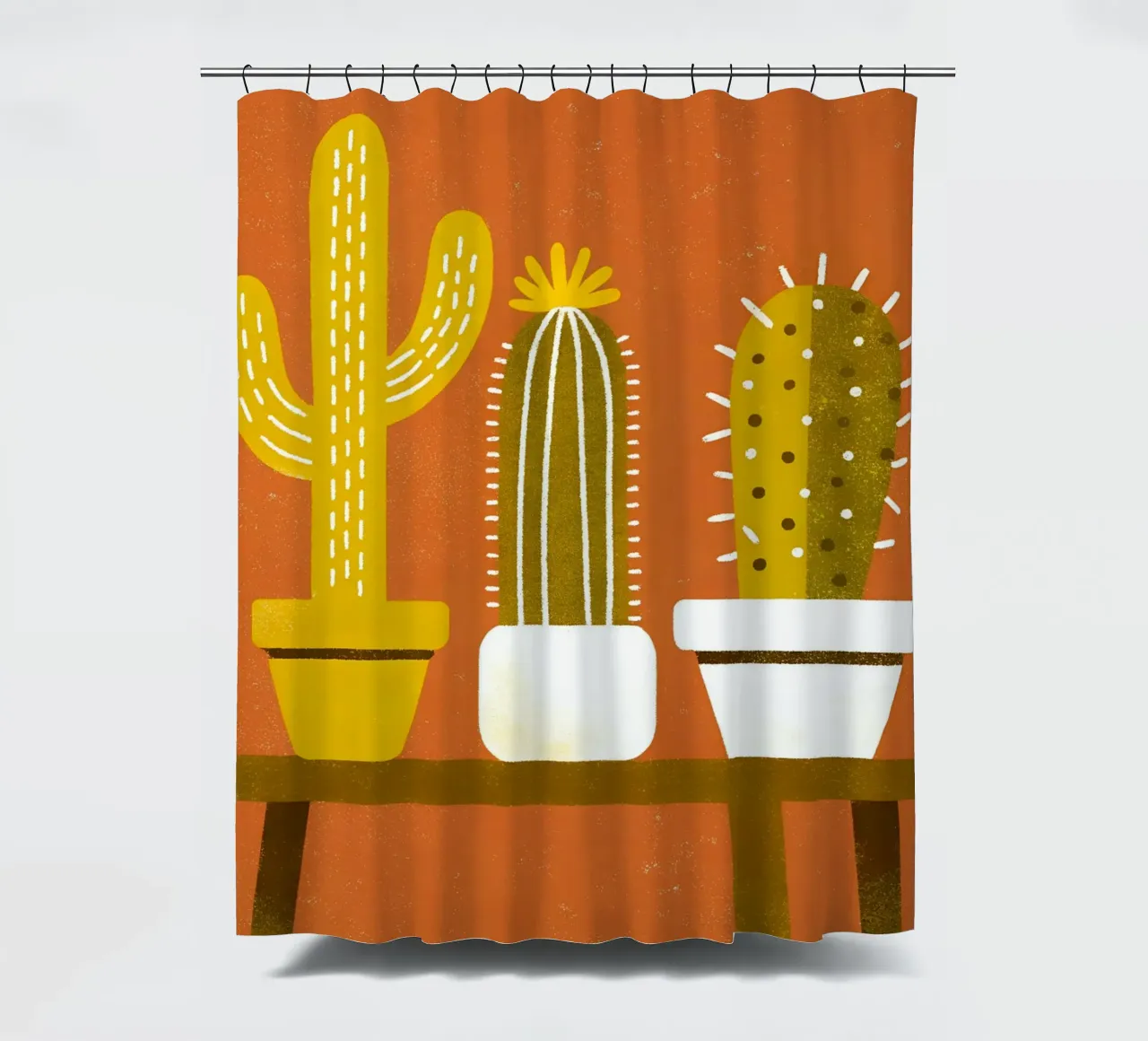 Retro Pop Cactus tenda da doccia da THE LATEST SHOP
