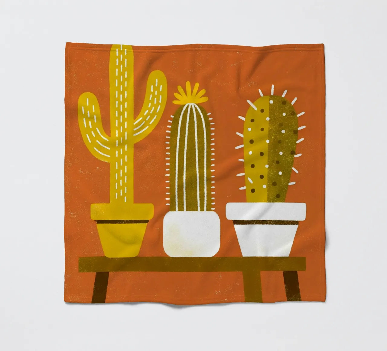 Retro Pop Cactus coperta in pile da THE LATEST SHOP