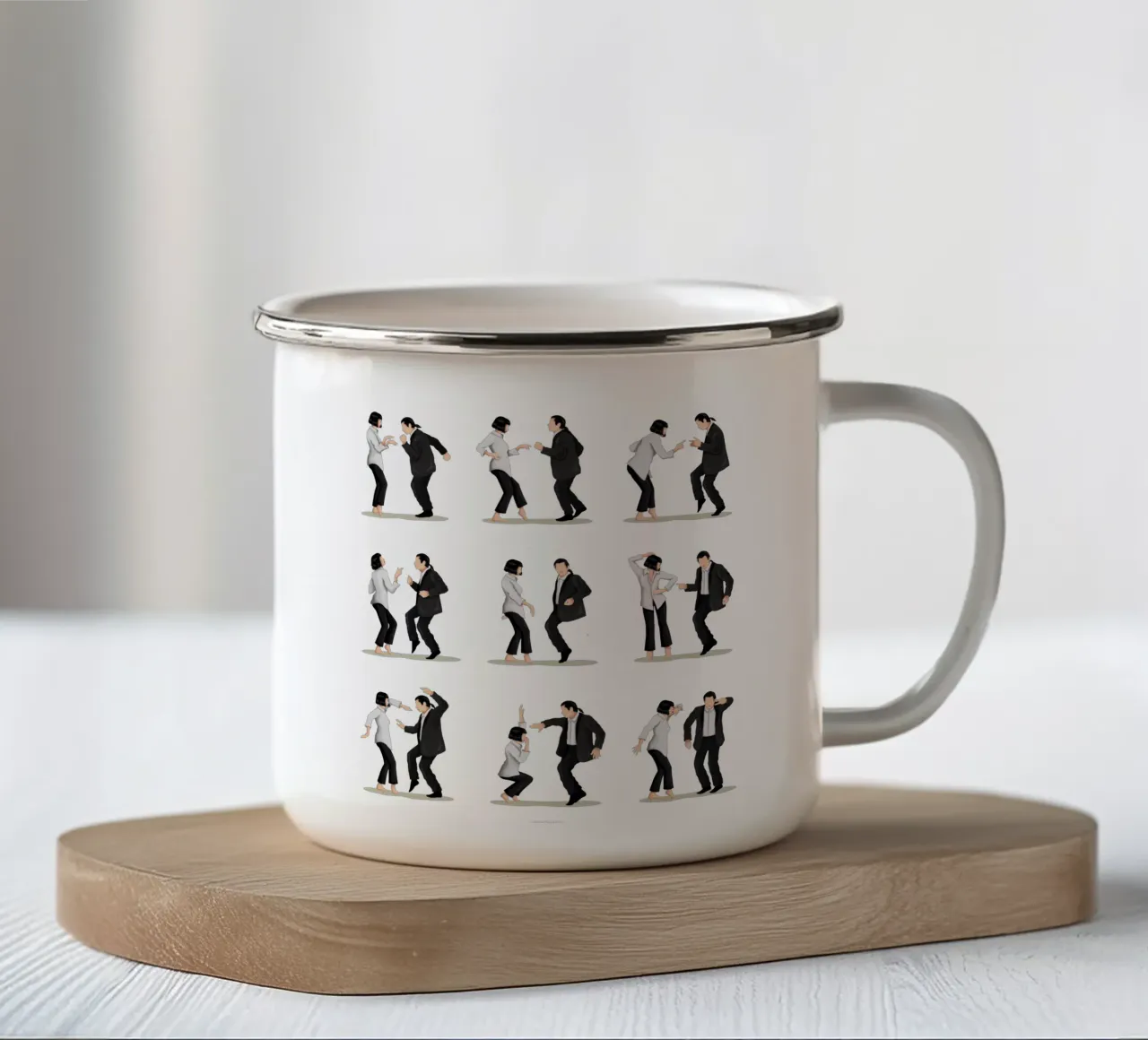 Pulpfiction 2 tazza in smalto da Nour Tohme