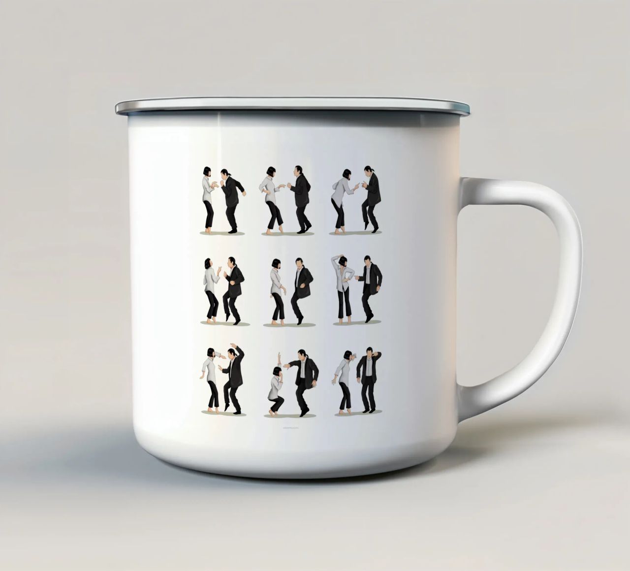 Pulpfiction 2 tazza in smalto da Nour Tohme