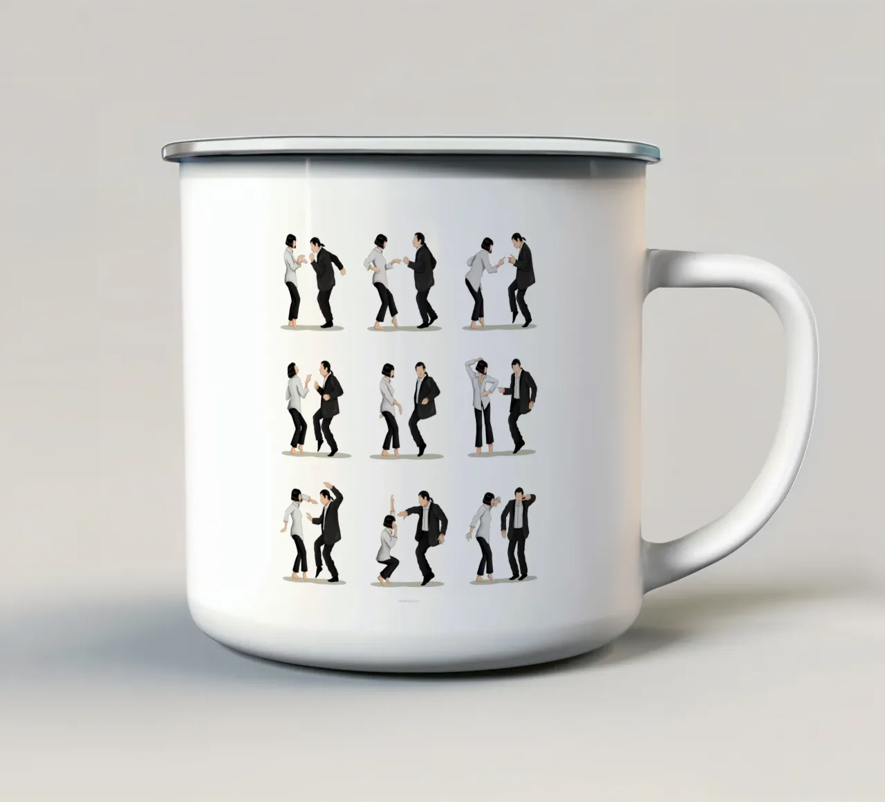 Pulpfiction 2 tazza in smalto da Nour Tohme
