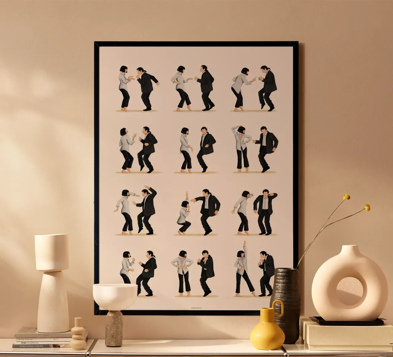 Pulpfiction 2 poster avec cadre en aluminium de Nour Tohme