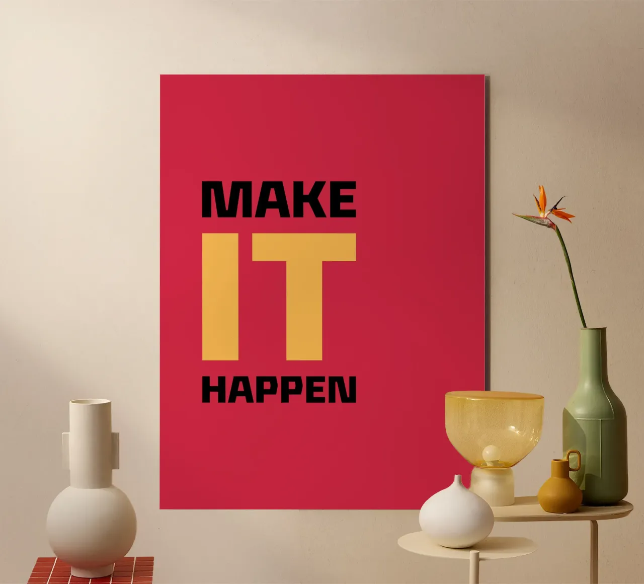 Make It Happen aluminium-dibond van Dreamer10
