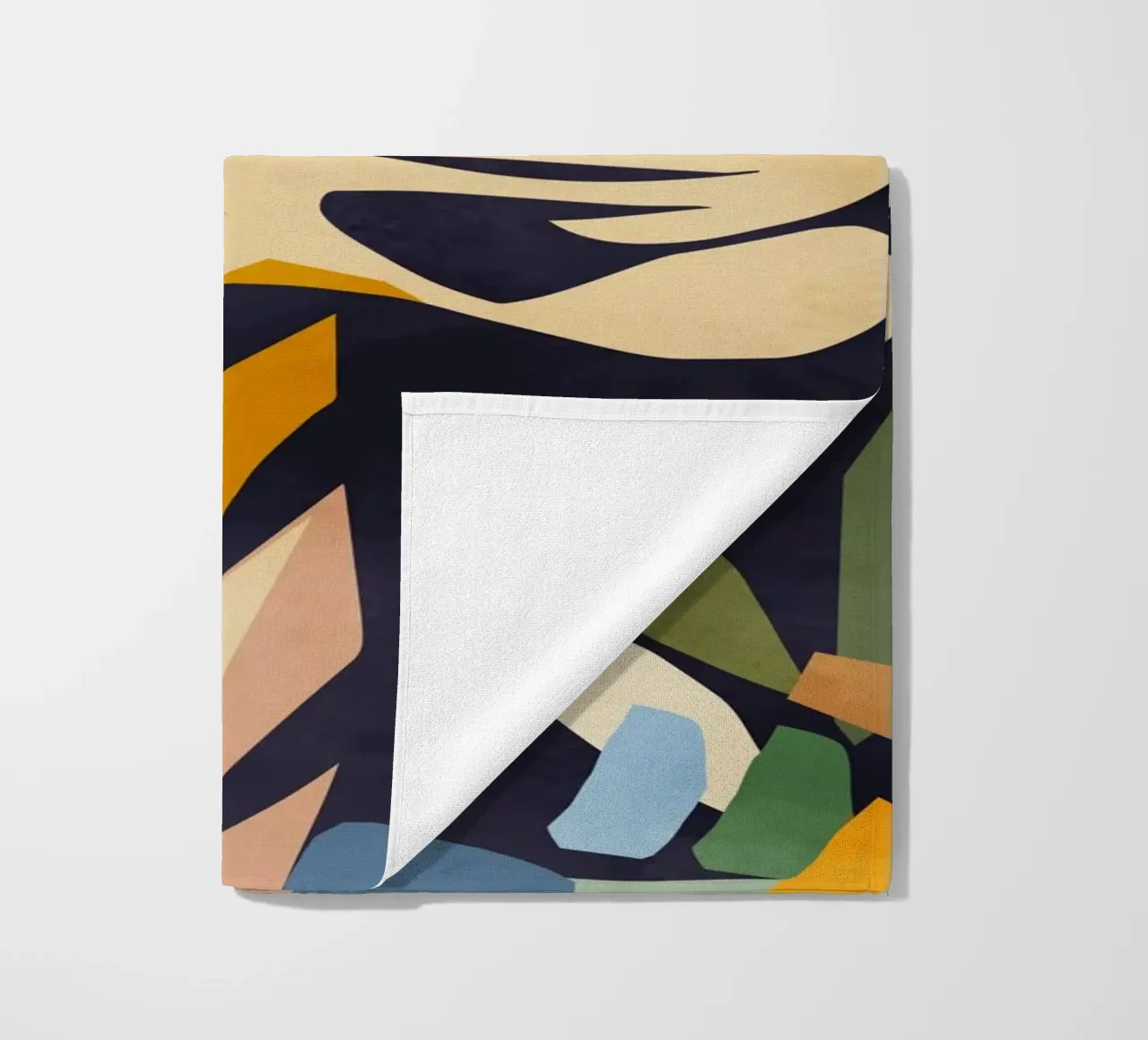 Abstract tiger in an artistic style - Powerful motif beach towel by namosh