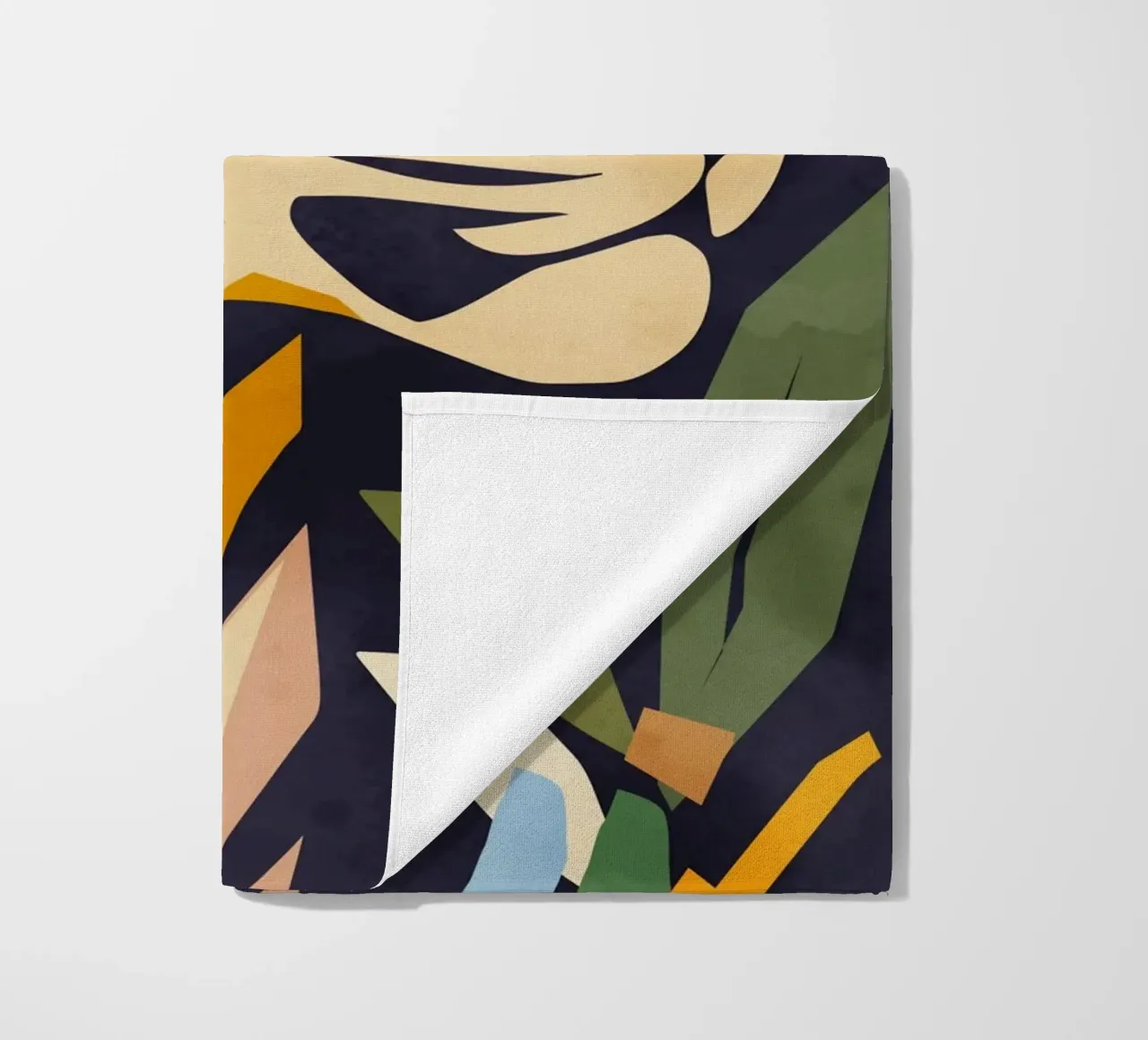 Abstract tiger in an artistic style - Powerful motif beach towel by namosh