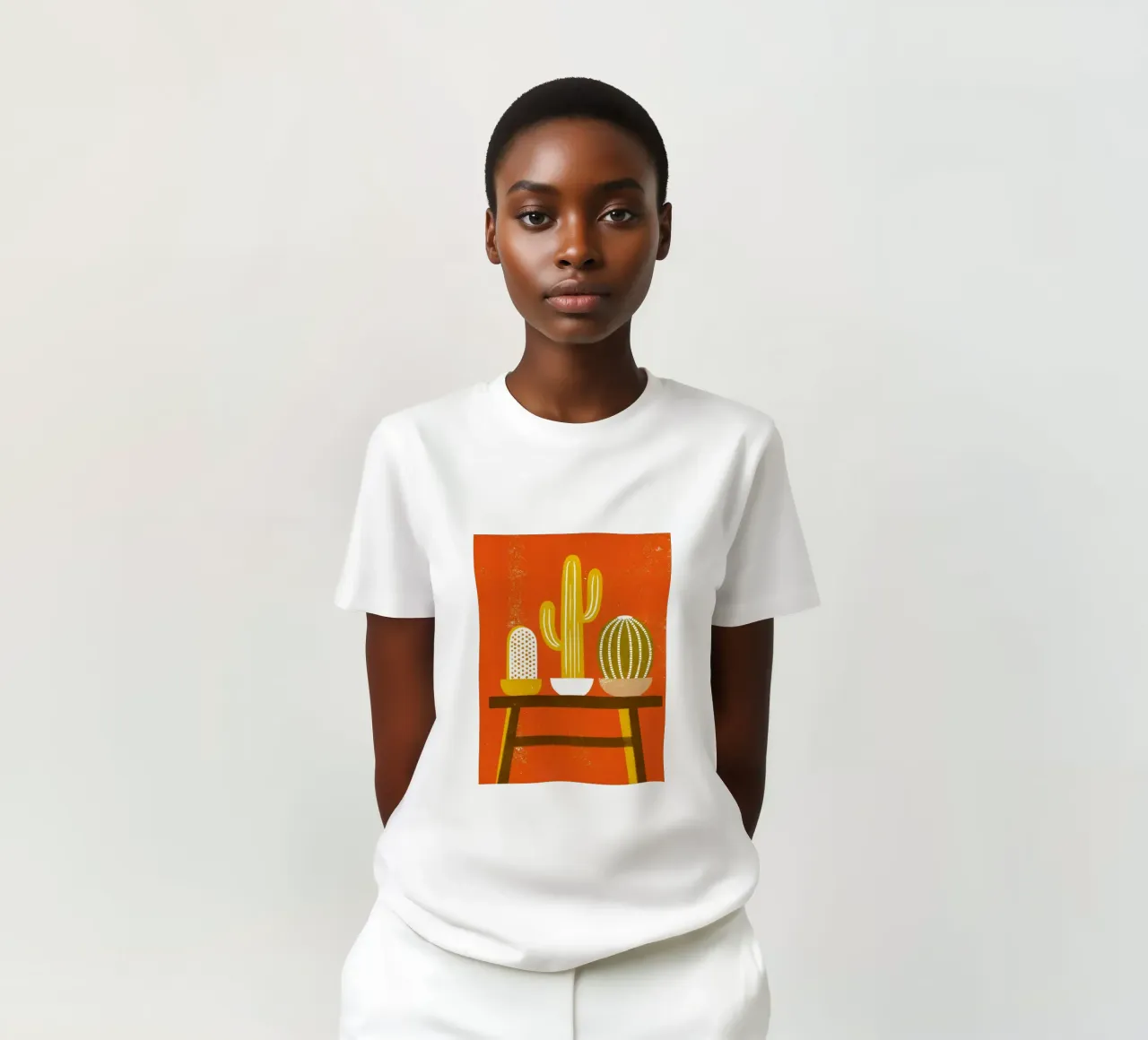 Retro Pop Cactus t-shirt da THE LATEST SHOP