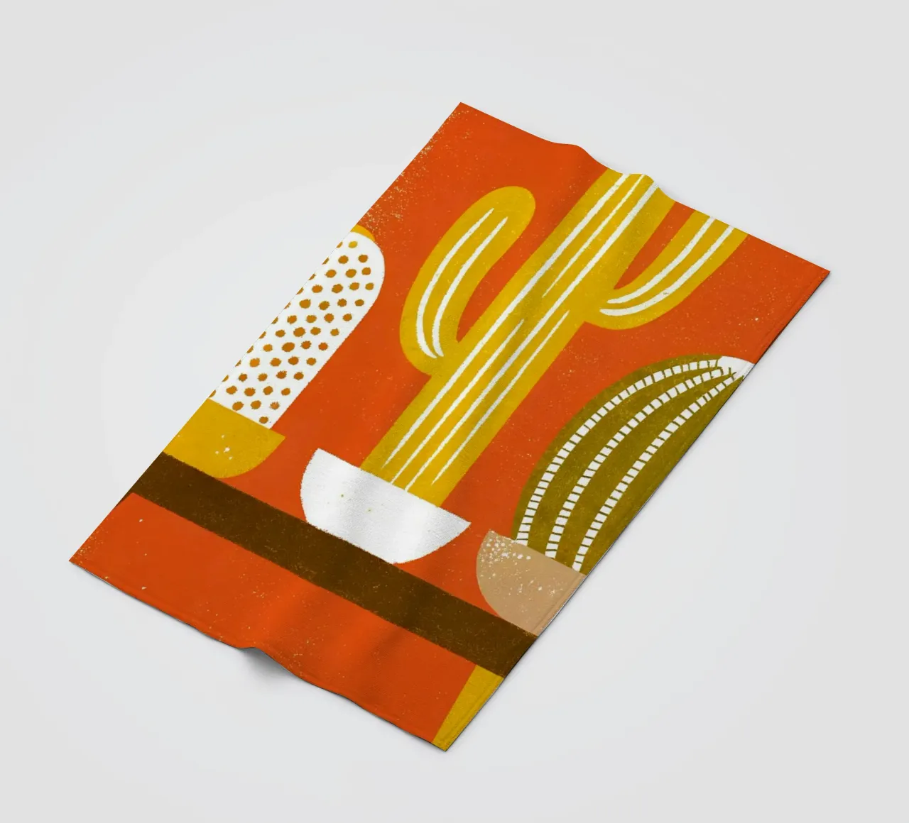 Retro Pop Cactus coperta in pile da THE LATEST SHOP