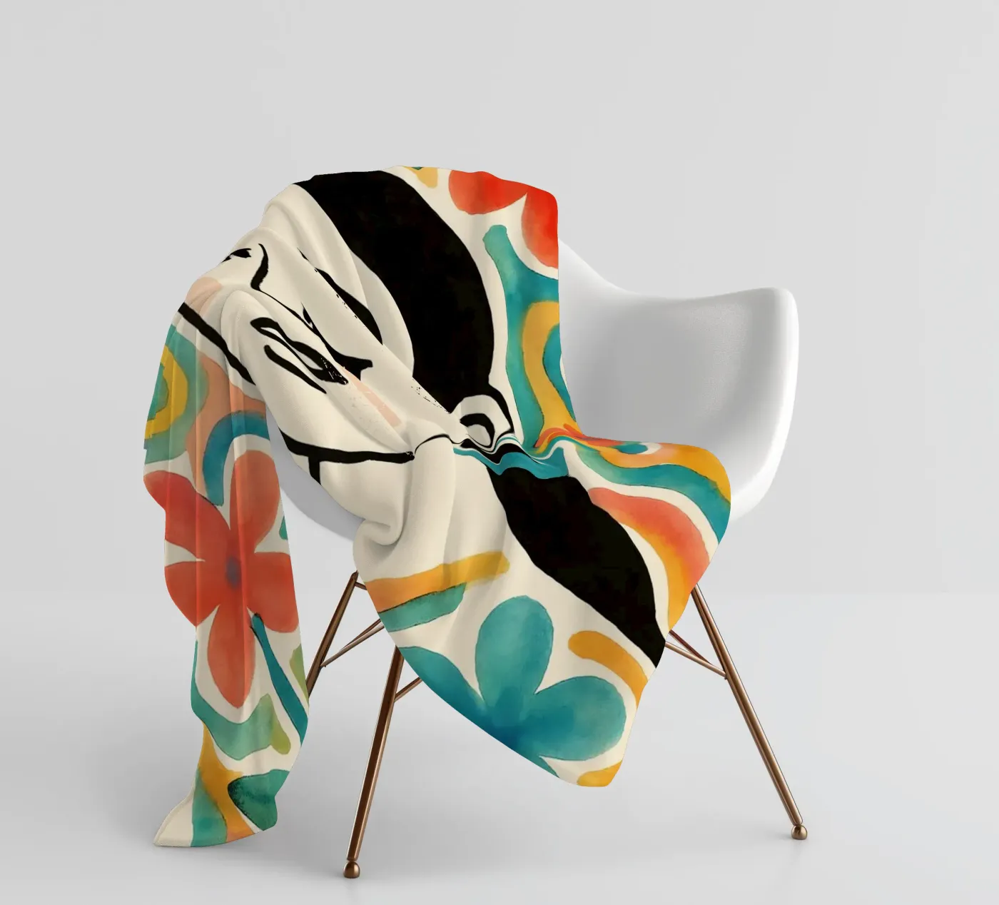 Blooming Mind coperta in pile da treechild
