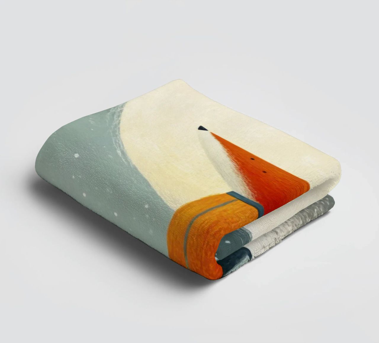 Zorrito en la Tierra con Luna y Estrellas - Minimal Art toalla de baño de Modern Muse