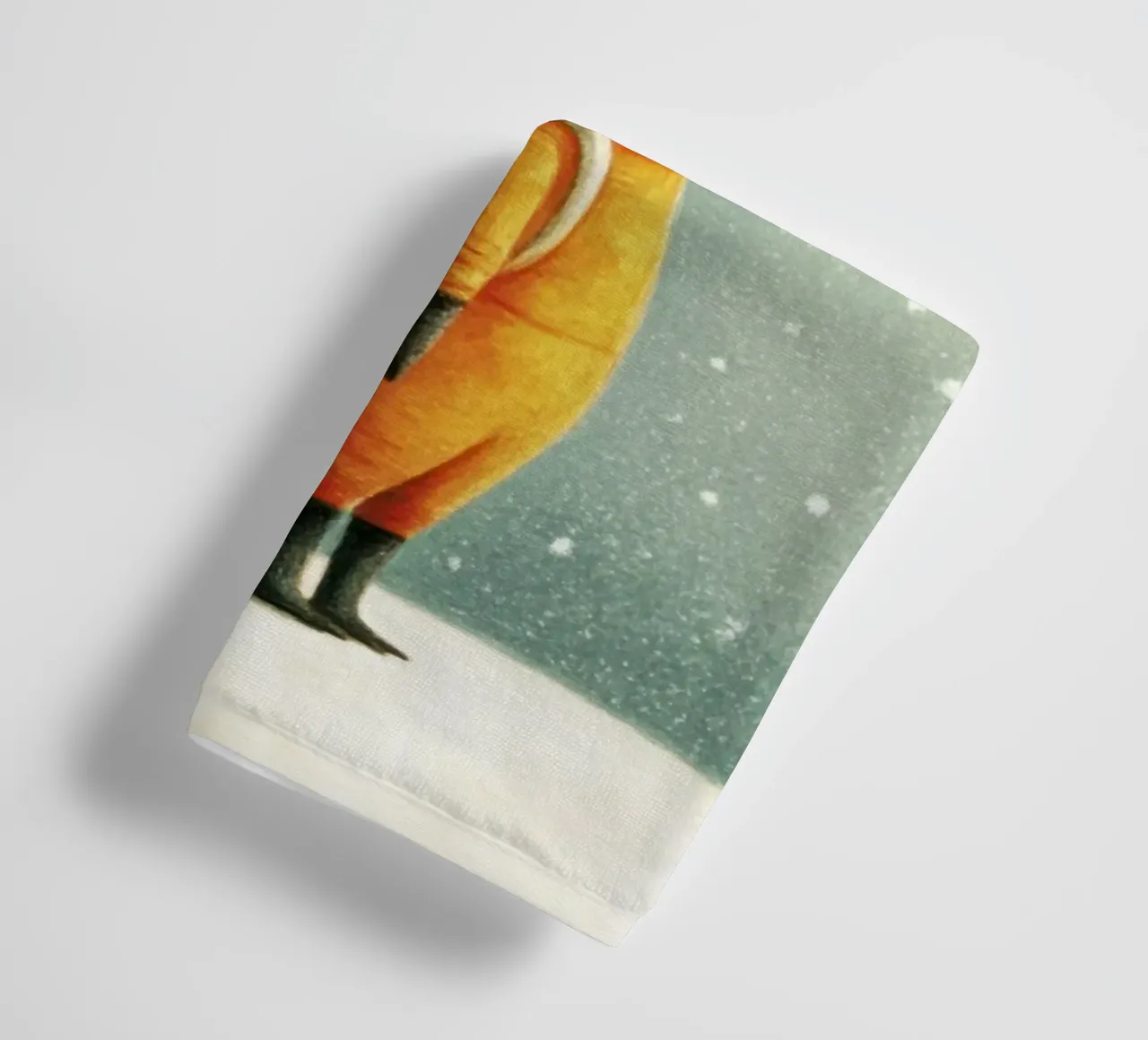 Astronaut Vos op Aarde - Schattige Minimal Space Art badhanddoek van Modern Muse