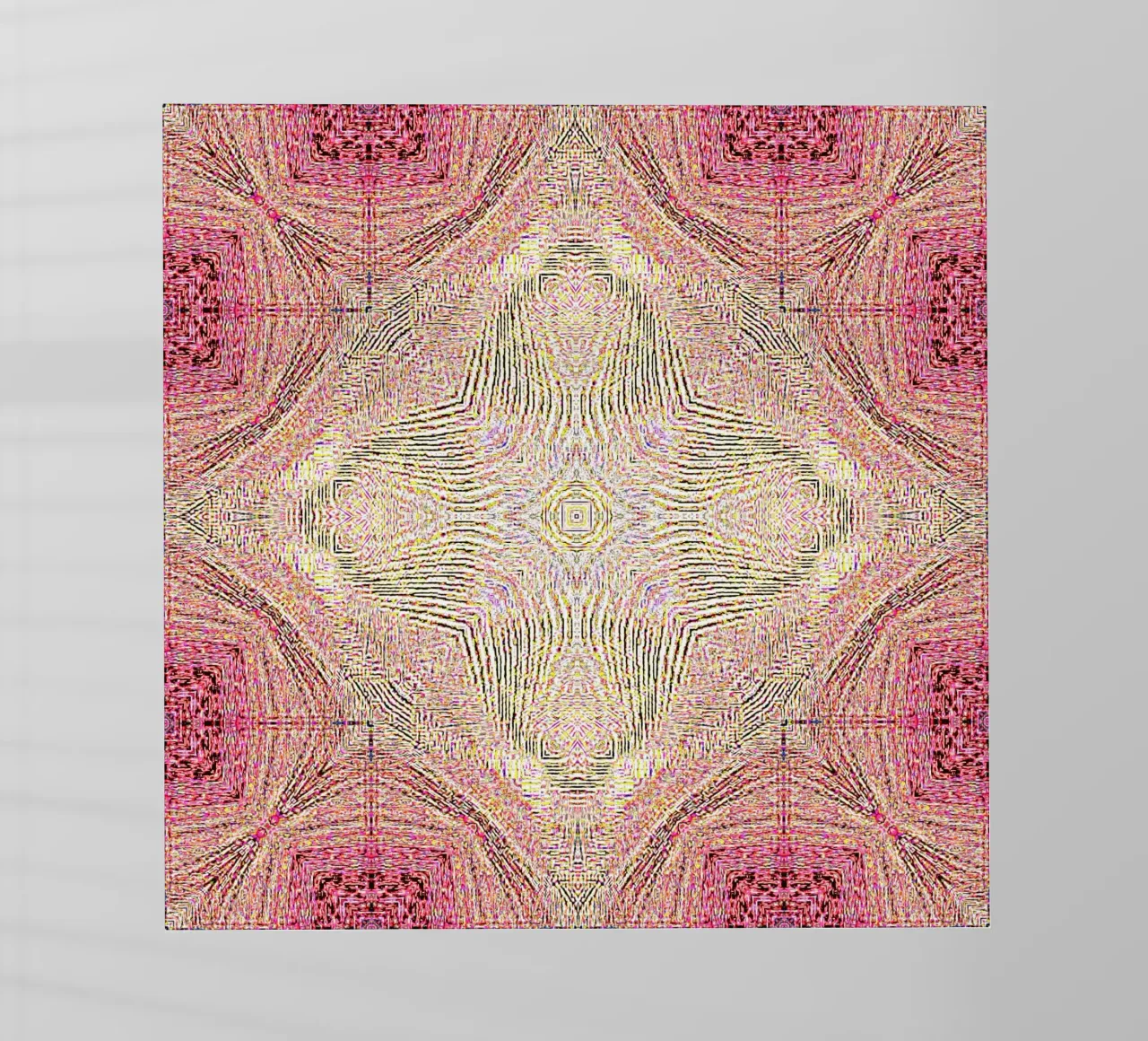 Ornament in roze met een fijn gestructureerde textuur backlit folie van Gürsel Yesil Digital Art