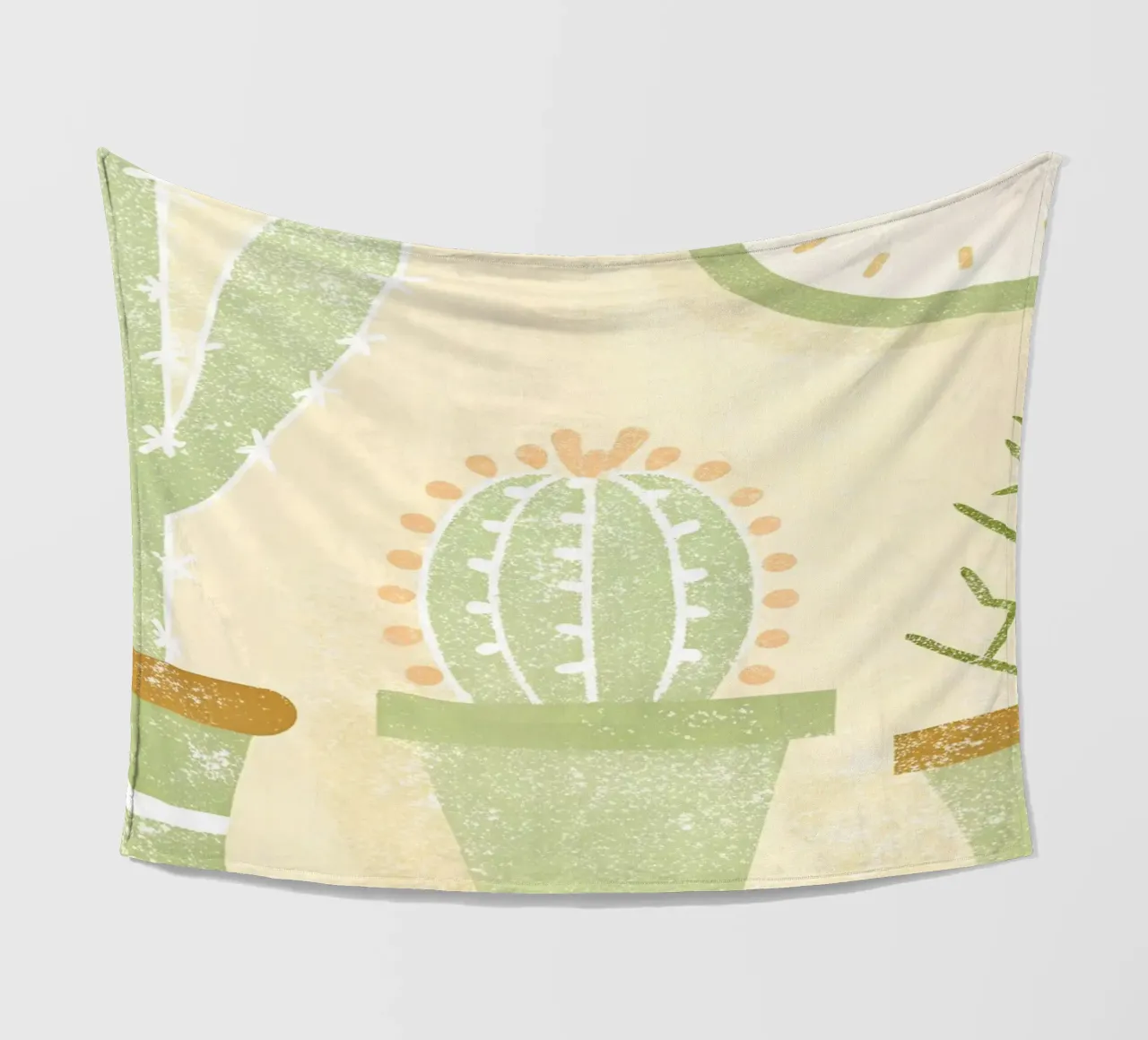 Retro Pop Cactus coperta in pile da THE LATEST SHOP