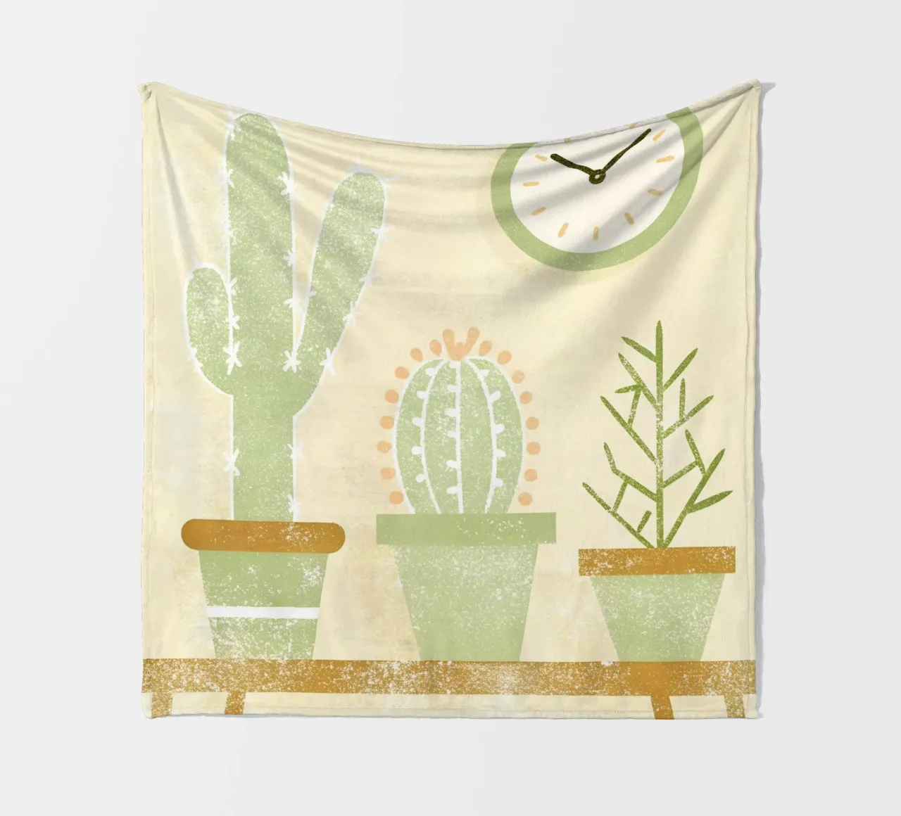 Retro Pop Cactus coperta in pile da THE LATEST SHOP