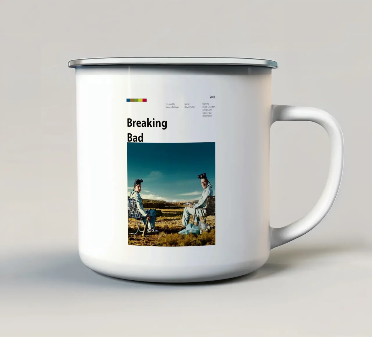 Breaking Bad tazza in smalto da The Movie Wall
