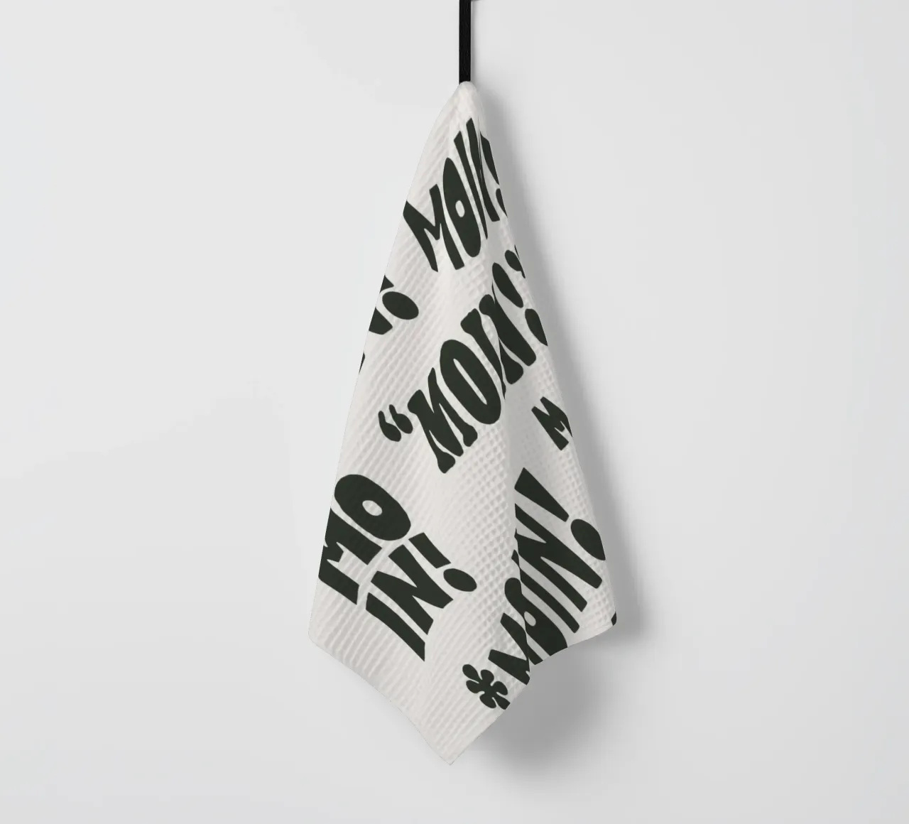 Moin ! Design typographique allemand French Typography Print torchon de THE MOTIVATED TYPE