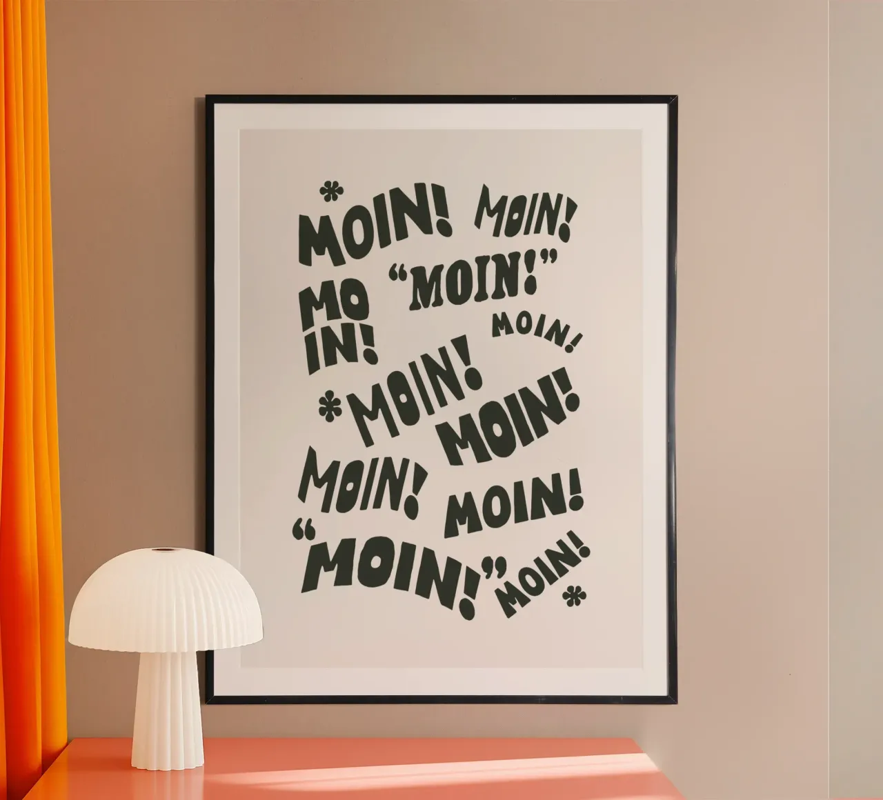 Moin! Tipografia tedesca Design Tipografia tedesca Stampa carta hahnemühle da THE MOTIVATED TYPE