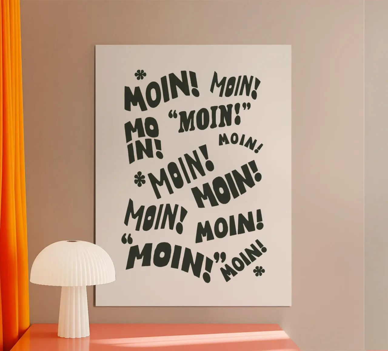 Moin! Tipografia tedesca Design Tipografia tedesca Stampa carta hahnemühle da THE MOTIVATED TYPE