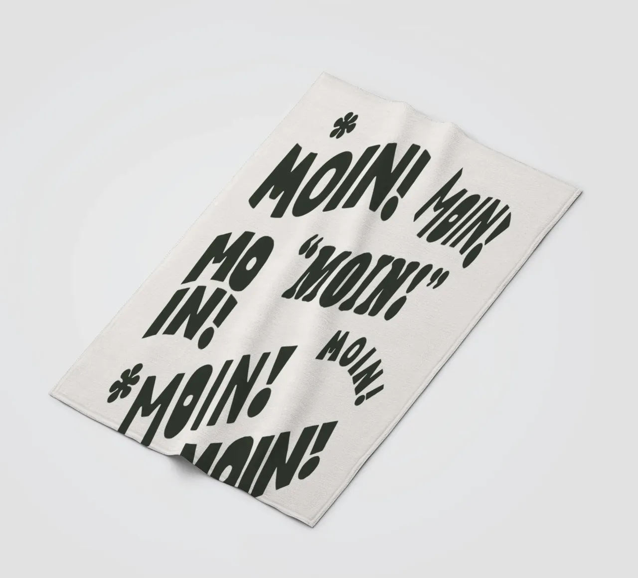 Moin! Tipografia tedesca Design Tipografia tedesca Stampa coperta in pile da THE MOTIVATED TYPE