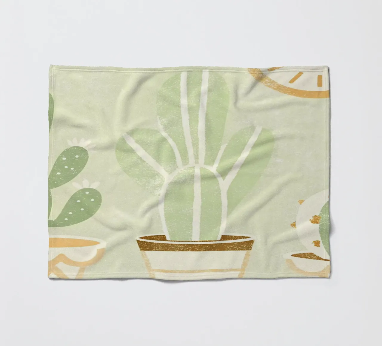 Retro Pop Cactus coperta in pile da THE LATEST SHOP
