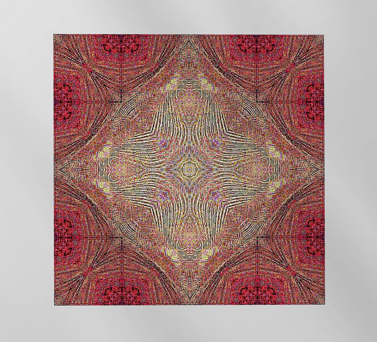 Ornamento in rosso vino con texture finemente strutturata pellicola backlit da Gürsel Yesil Digital Art