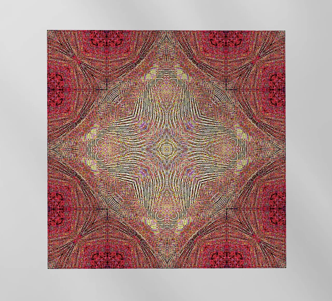 Ornement en bordeaux avec texture finement structurée film rétro-éclairé de Gürsel Yesil Digital Art