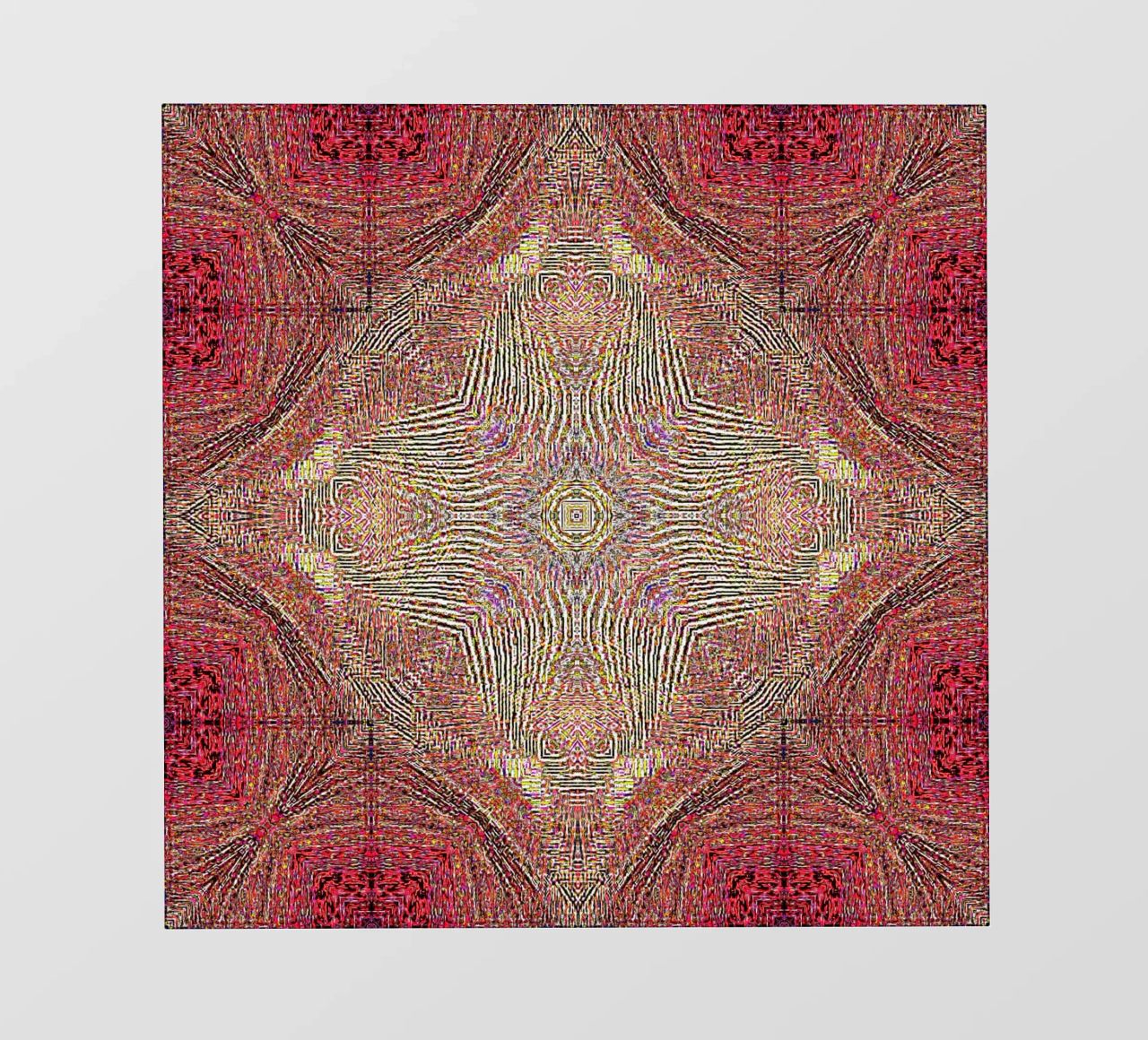 Ornamento in rosso vino con texture finemente strutturata pellicola backlit da Gürsel Yesil Digital Art