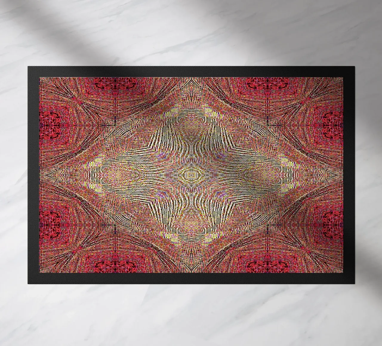 Adorno en rojo vino con una textura finamente estructurada felpudo de Gürsel Yesil Digital Art
