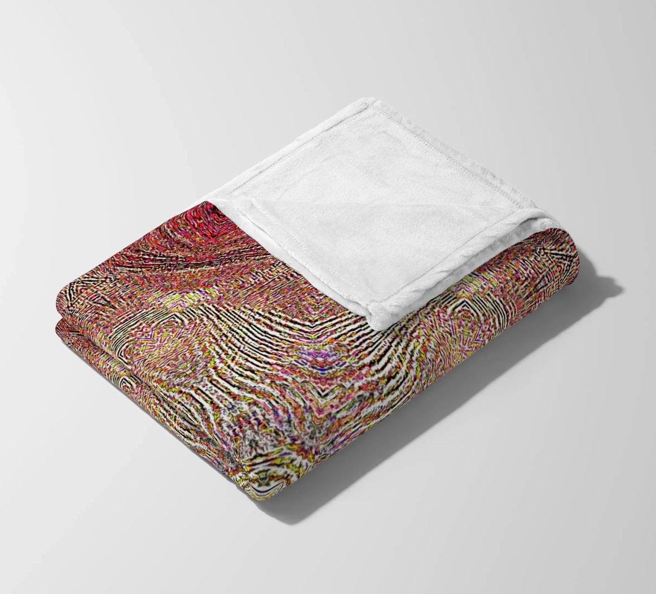 Ornament in wine red with a finely structured texture fleece blanket by Gürsel Yesil Digital Art