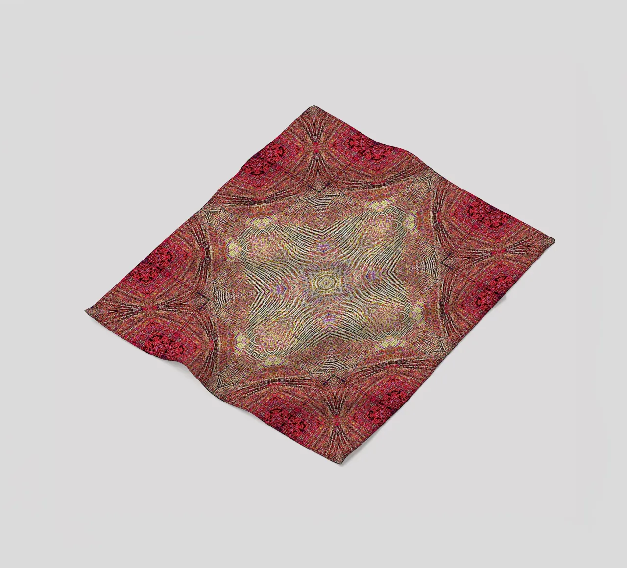 Ornement en bordeaux avec texture finement structurée plaid polaire de Gürsel Yesil Digital Art