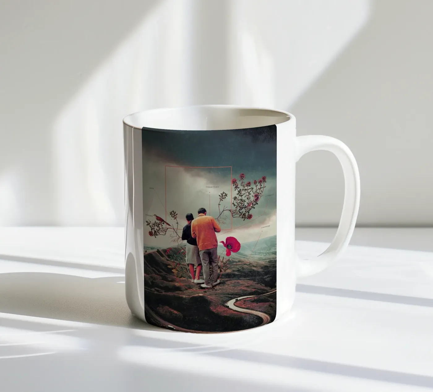 Chances & Changes ceramic mug by Frank Moth