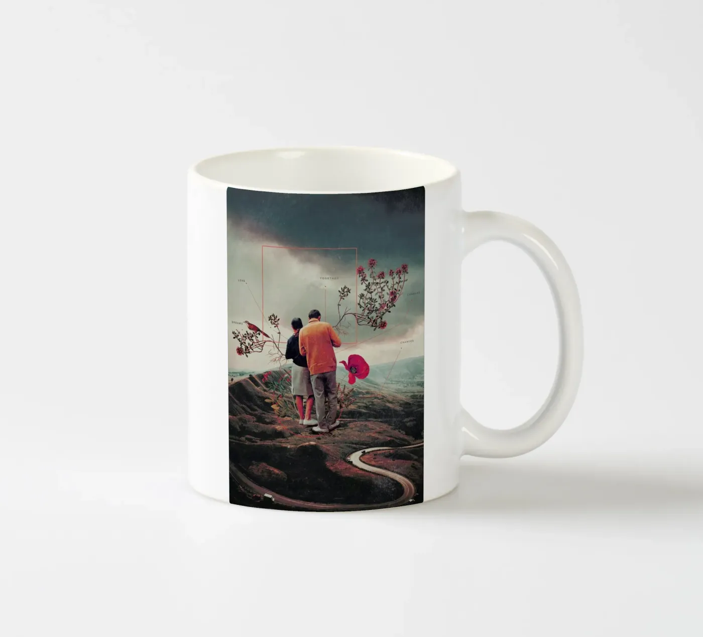 Chances & Changes ceramic mug by Frank Moth