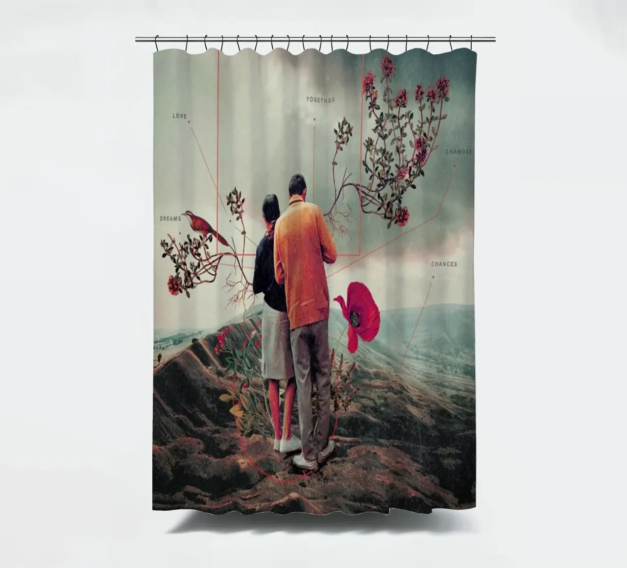 Chances & Changes tenda da doccia da Frank Moth