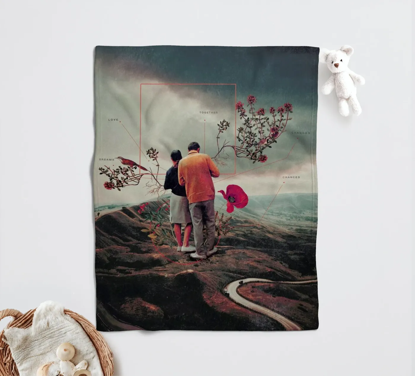 Chances & Changes Fleecedecke von Frank Moth