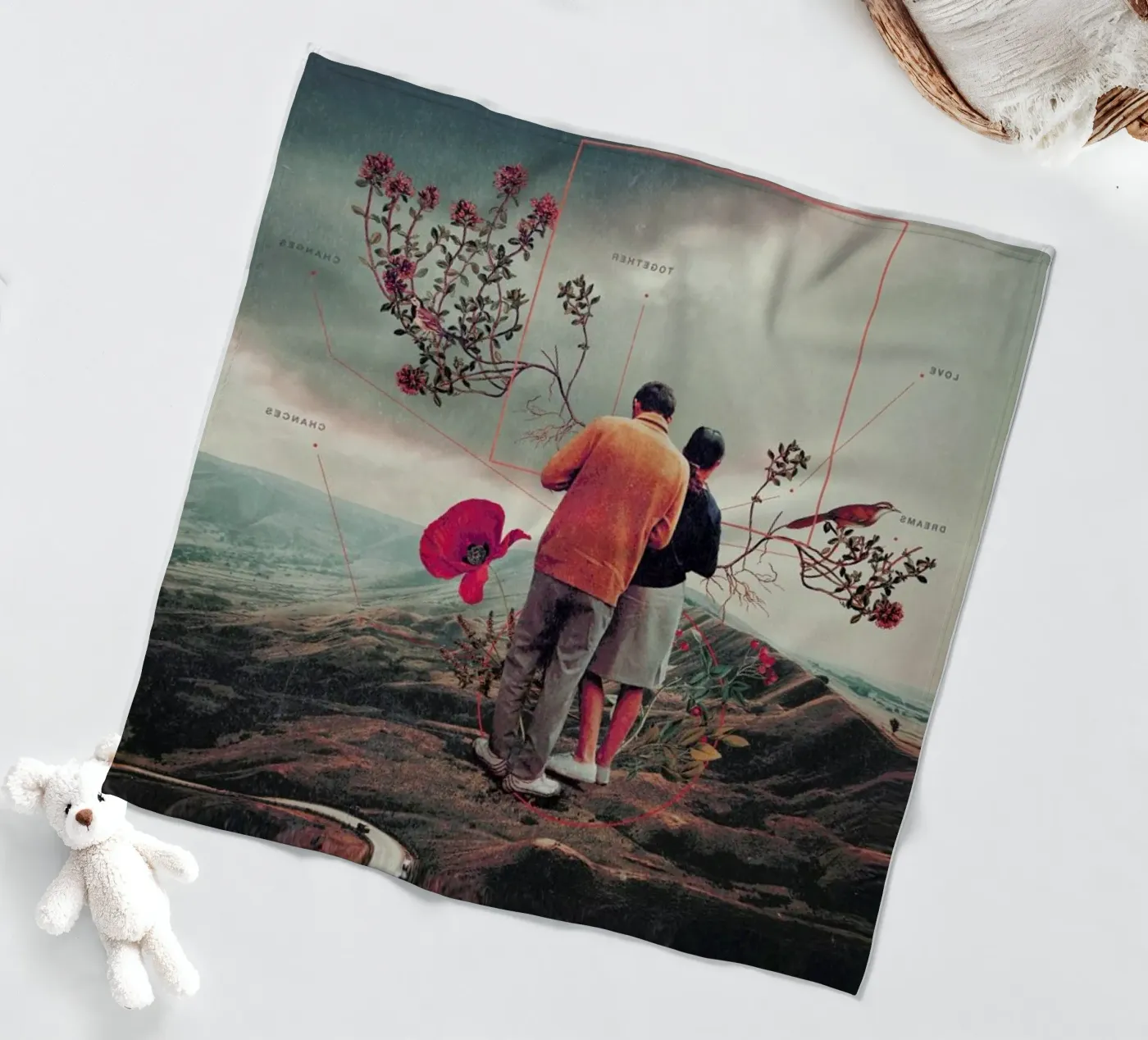 Chances & Changes fleecedeken van Frank Moth