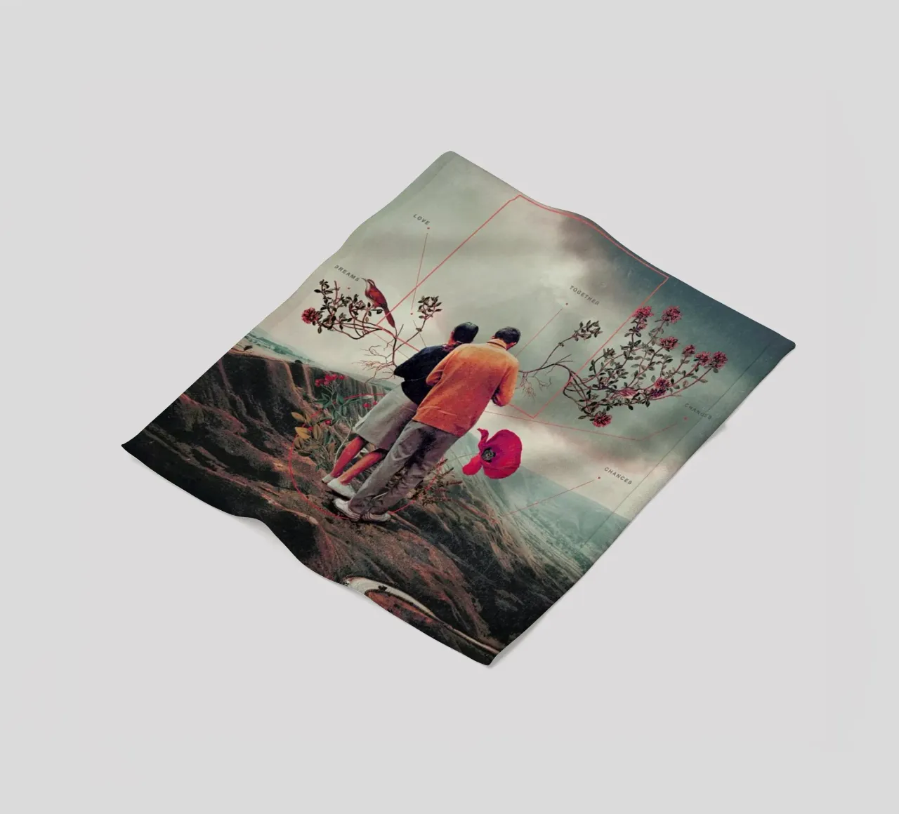 Chances & Changes coperta in pile da Frank Moth