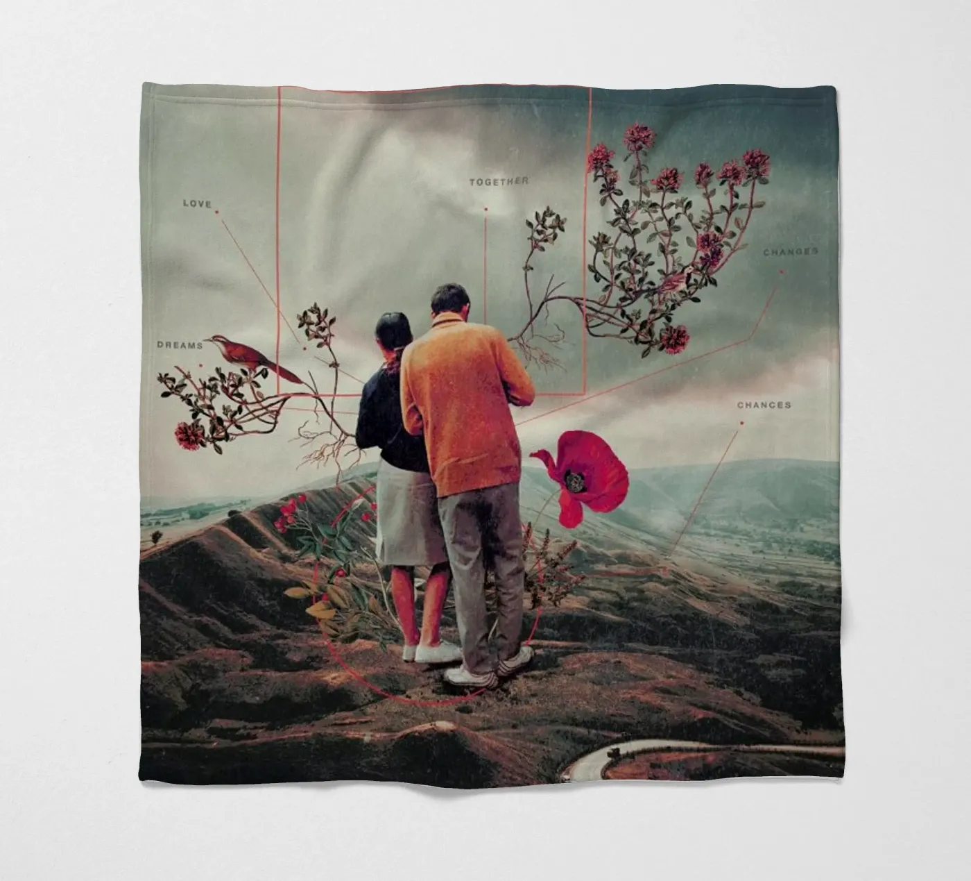 Chances & Changes Fleecedecke von Frank Moth