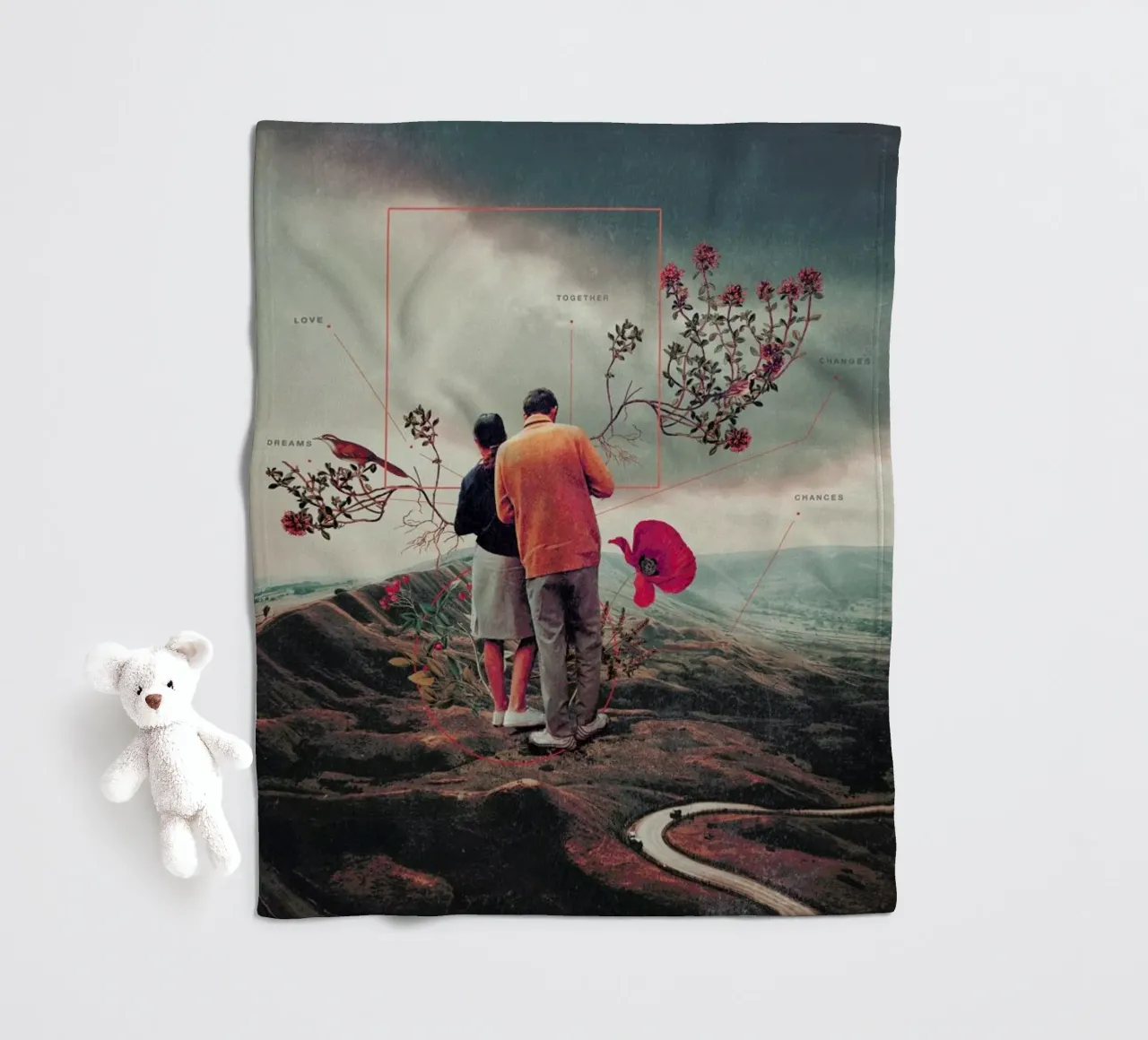 Chances & Changes coperta in pile da Frank Moth