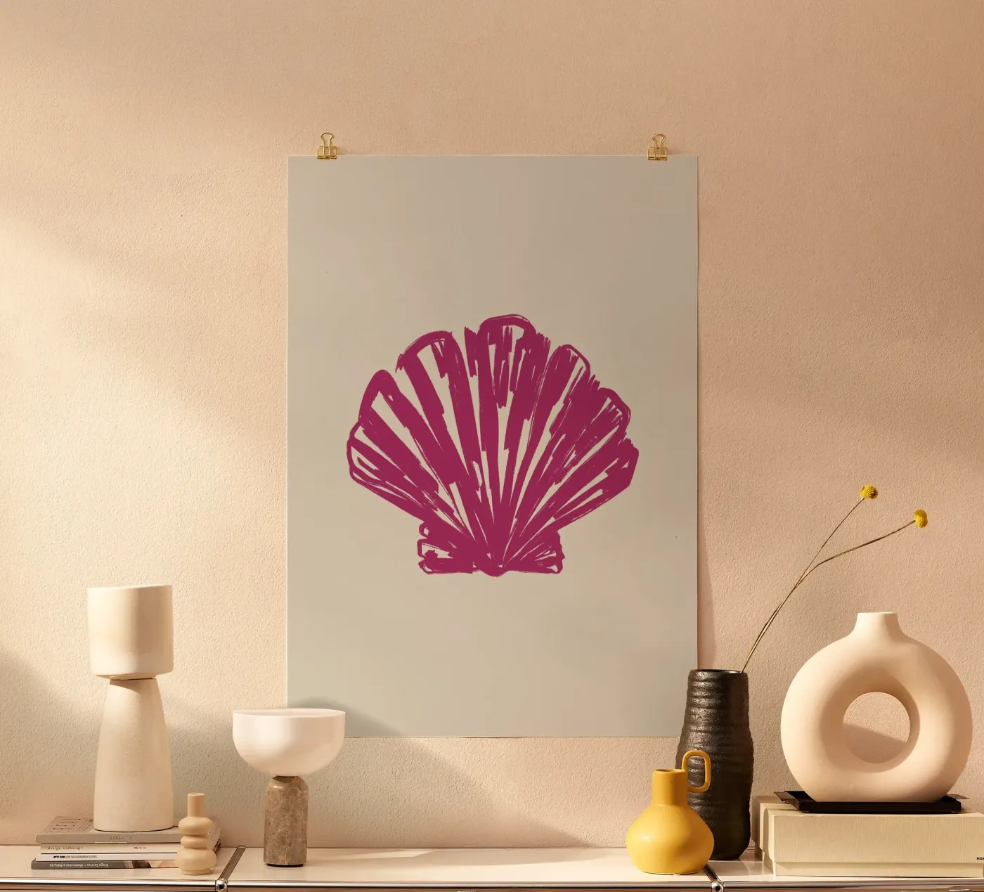 Pink shell poster de Sixmai