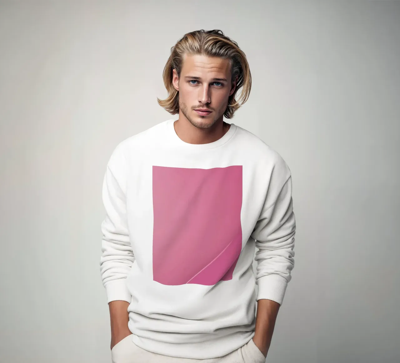 simple abstract pink background design suitable sweatshirt by DesignDoodle