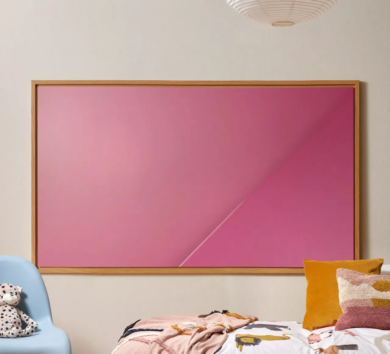 eenvoudig abstract roze achtergrondontwerp geschikt aluminium-dibond van DesignDoodle