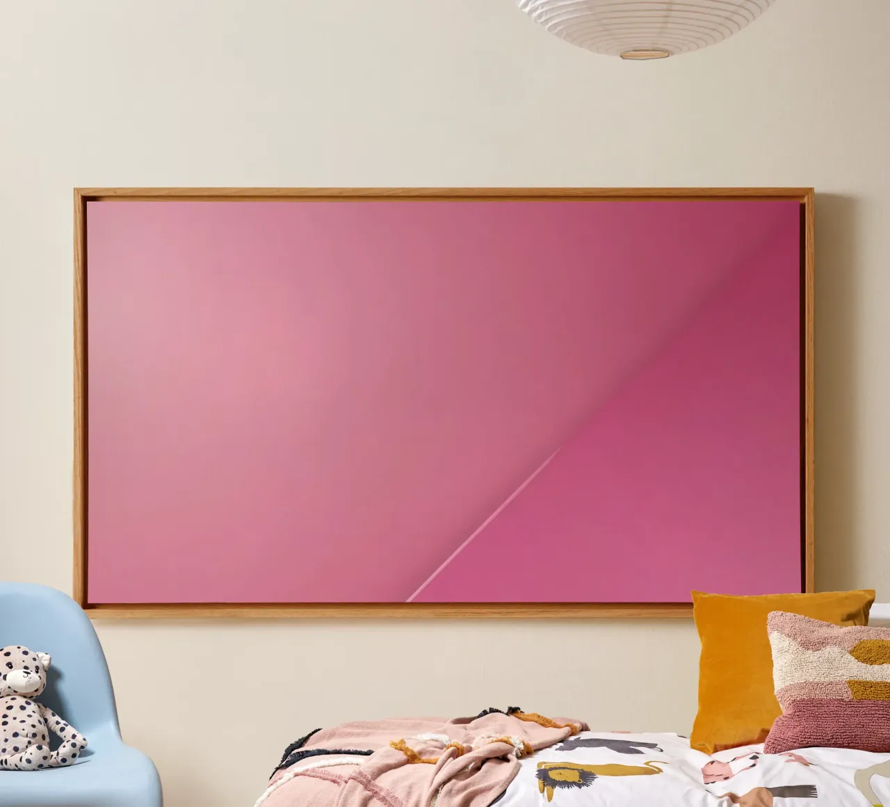 simple abstract pink background design suitable canvas by DesignDoodle