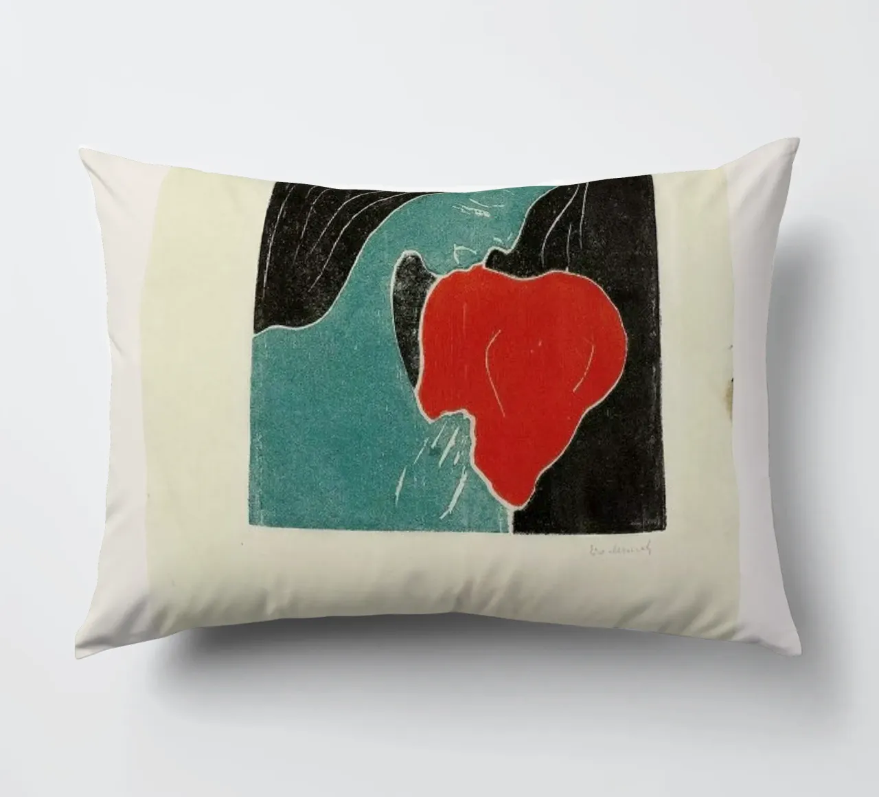 Munch - The Heart cuscino da ARTOTHEK