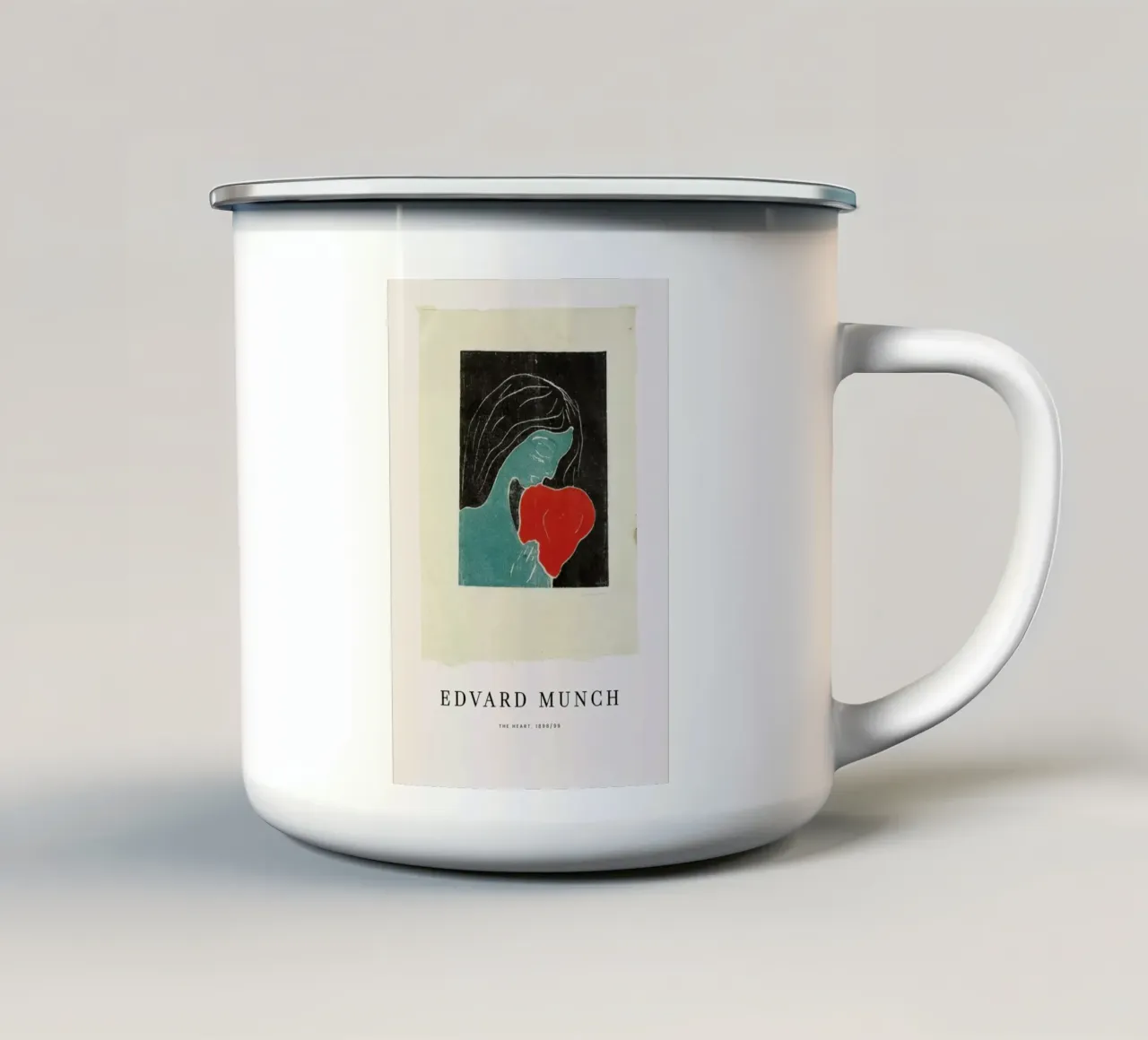 Munch - The Heart tazza in smalto da ARTOTHEK