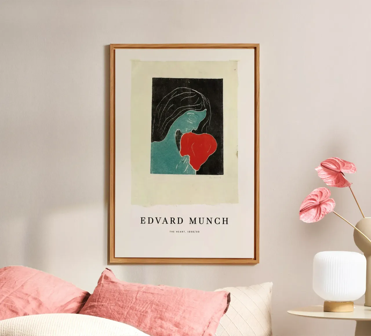 Munch - The Heart alluminio dibond da ARTOTHEK