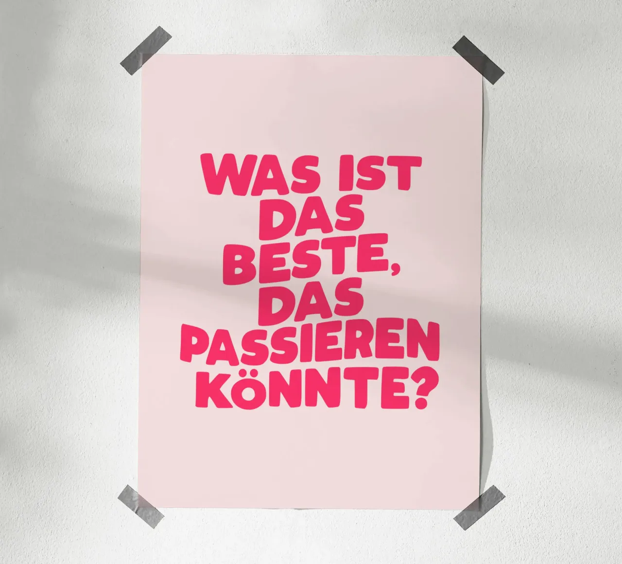 What Is The Best That Could Happen German Typography hahnemühle by THE MOTIVATED TYPE