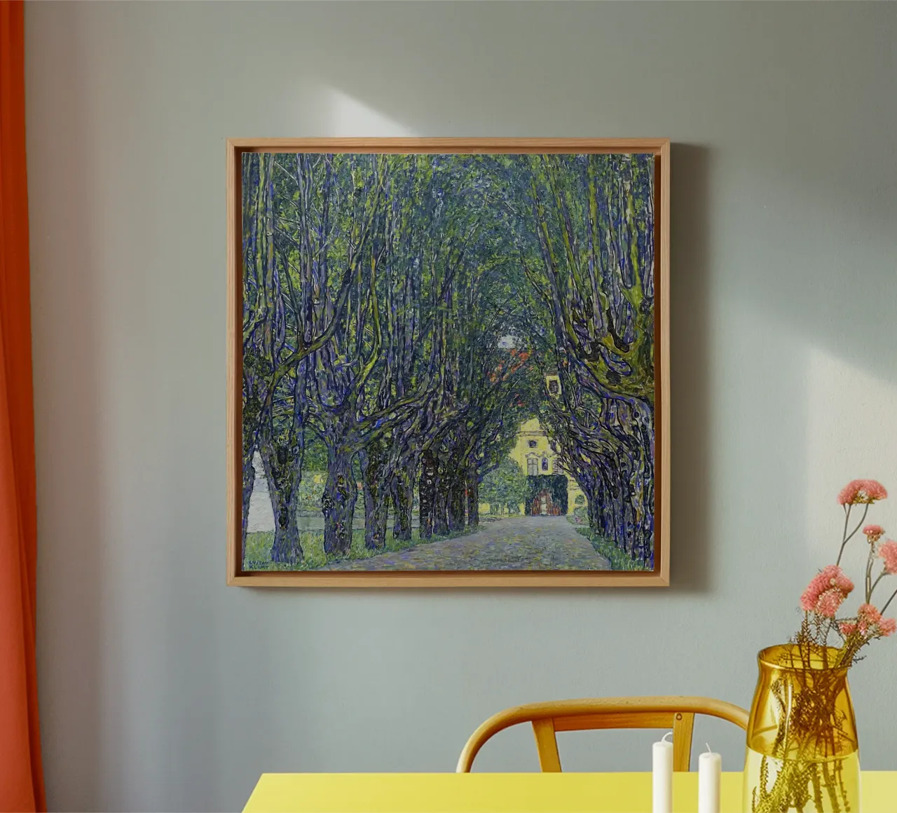 Allee at Schloss Kammer di Gustav Klimt (1910) tela con Cornice a cassetta da Gustav Klimt ART Prints