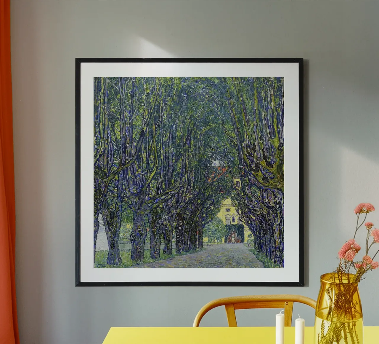 Allee at Schloss Kammer di Gustav Klimt (1910) poster con telaio in plastica da Gustav Klimt ART Prints