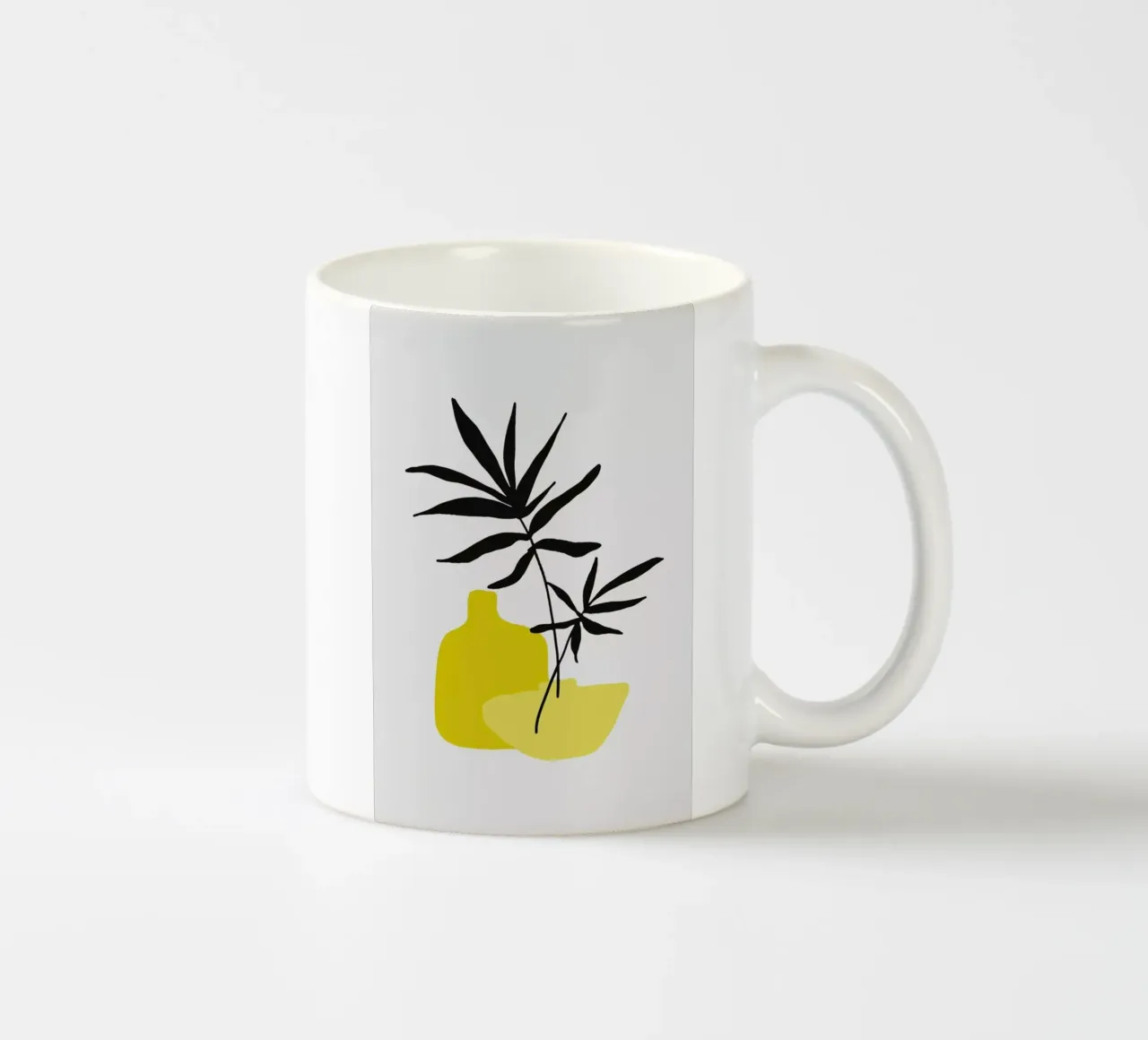 Yellow Vases ceramic mug by Pure