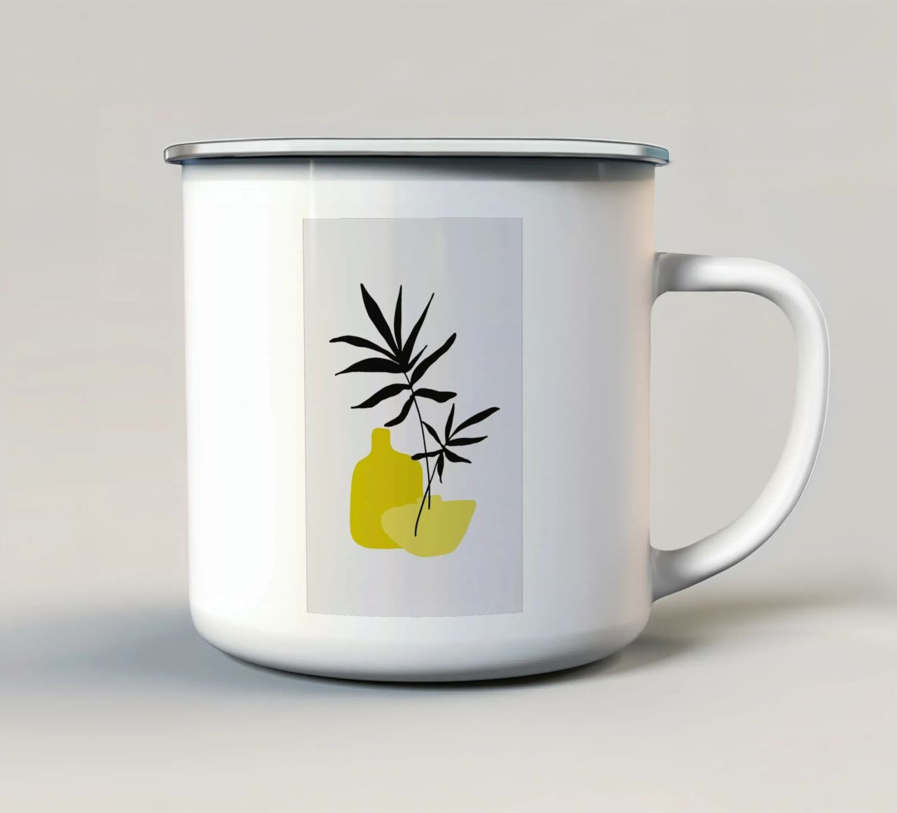 Yellow Vases tazza in smalto da Pure