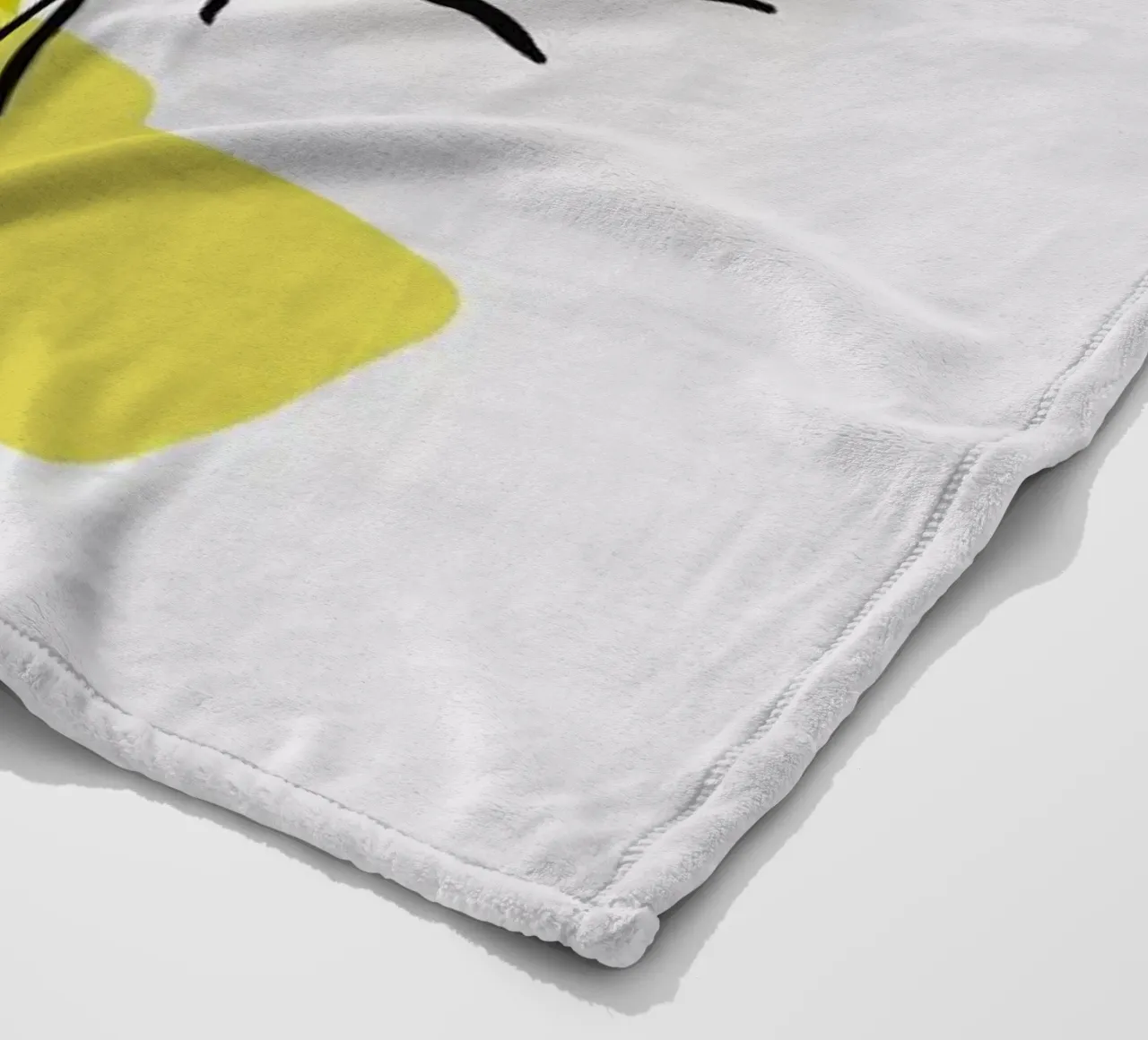 Yellow Vases fleece blanket by Pure